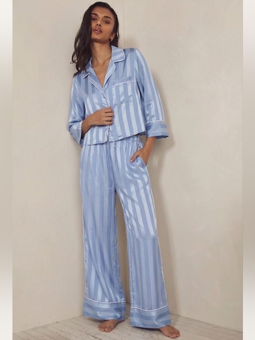 Free people PAJAMA PARTY SLEEP SET - HAZY BLUE XS